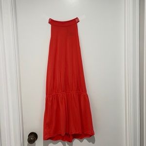 forever 21 red halter top romper